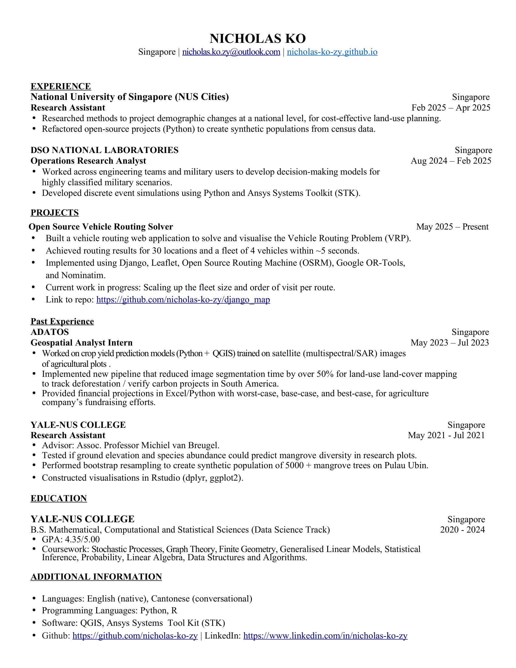 Updated resume as of 29th Jan 2025